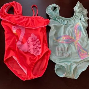 Girls size 5-6 Primark bathing suits.